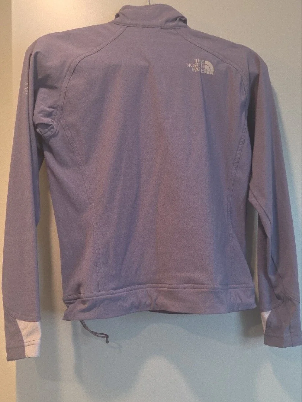 The North Face Lavender and Light Pink Half-Zip Pullover.